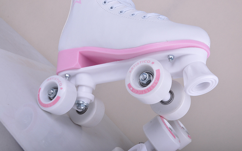 Genuine leather PVC PU wheels white color roller skates womens juegos de patines soy luna size 3 4 5 6 7 8 9