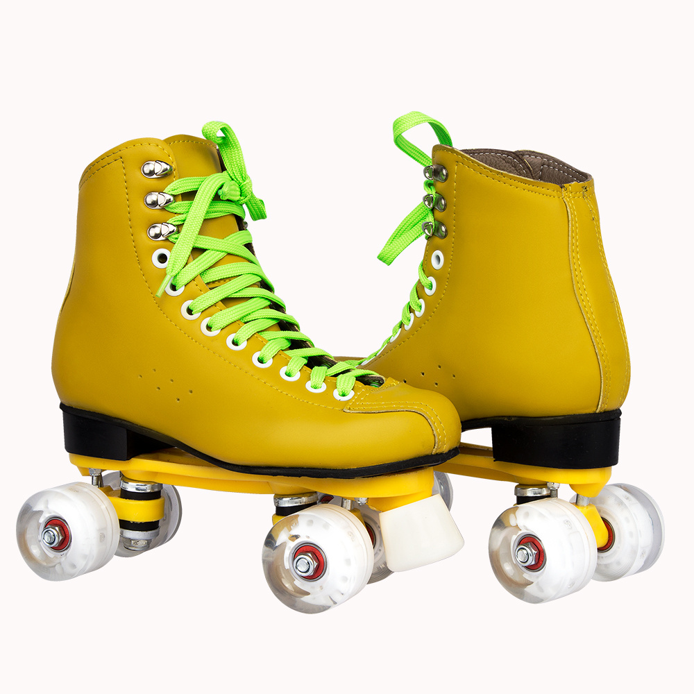 Wholesale high quality rental roller skates for skates rink or field durable 4 PU wheels roller skates patines de 4 ruedas