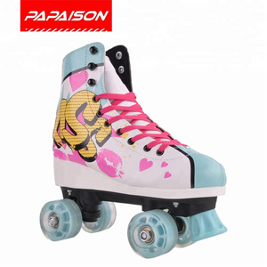 Soy luna Kids Roller Skates patines de 4 ruedas with electric LED outsole