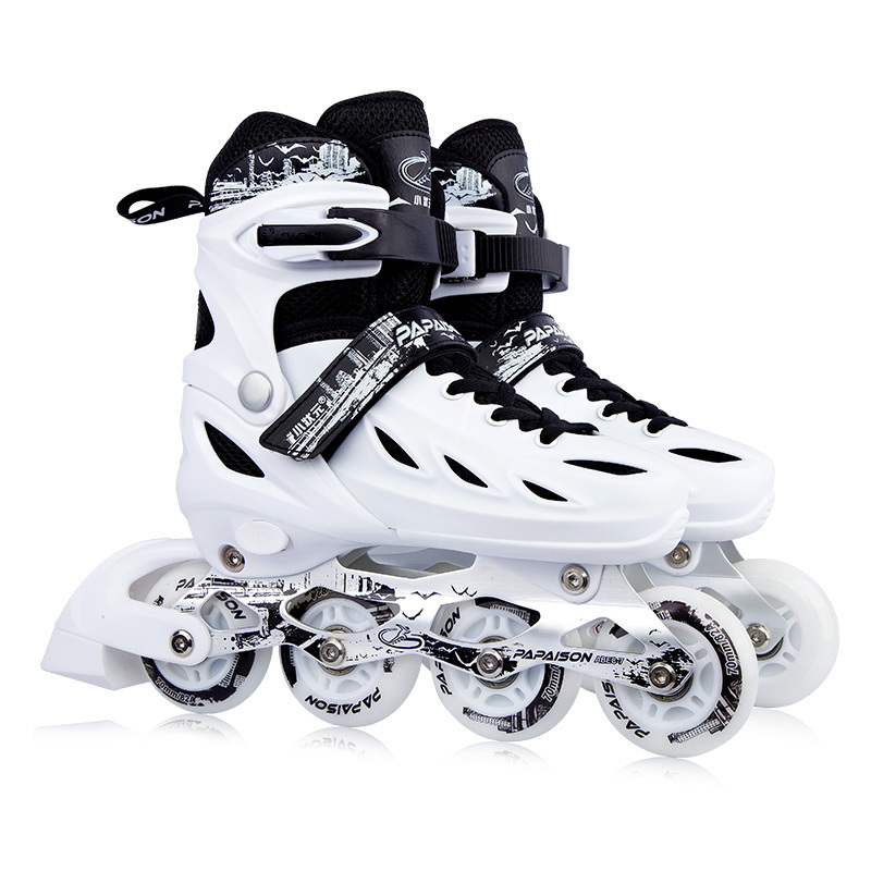 Low price high quality PP hard shell toe  comfortable skate4 flashing PU tires girls freestyle inline skates