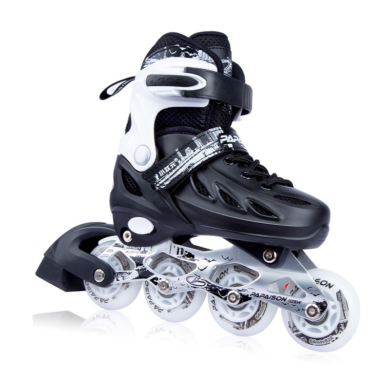 Low price high quality PP hard shell toe  comfortable skate4 flashing PU tires girls freestyle inline skates