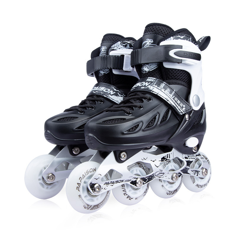 Low price high quality PP hard shell toe  comfortable skate4 flashing PU tires girls freestyle inline skates