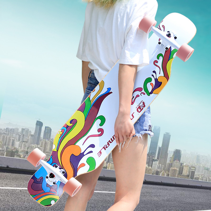 Wholesale cheaper PU 85A  high elastic wheel electric longboard skateboard