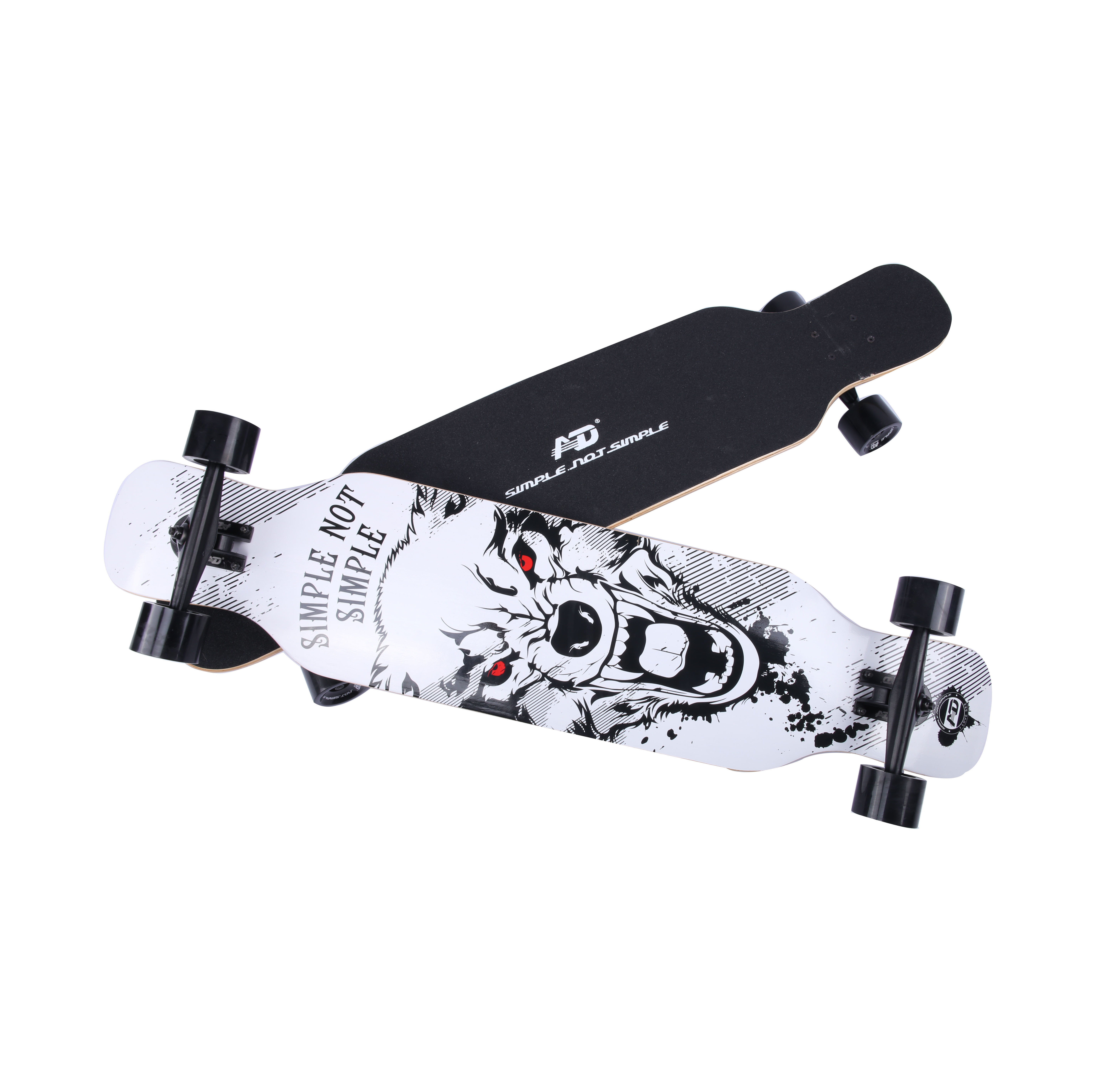 Wholesale cheaper PU 85A  high elastic wheel electric longboard skateboard