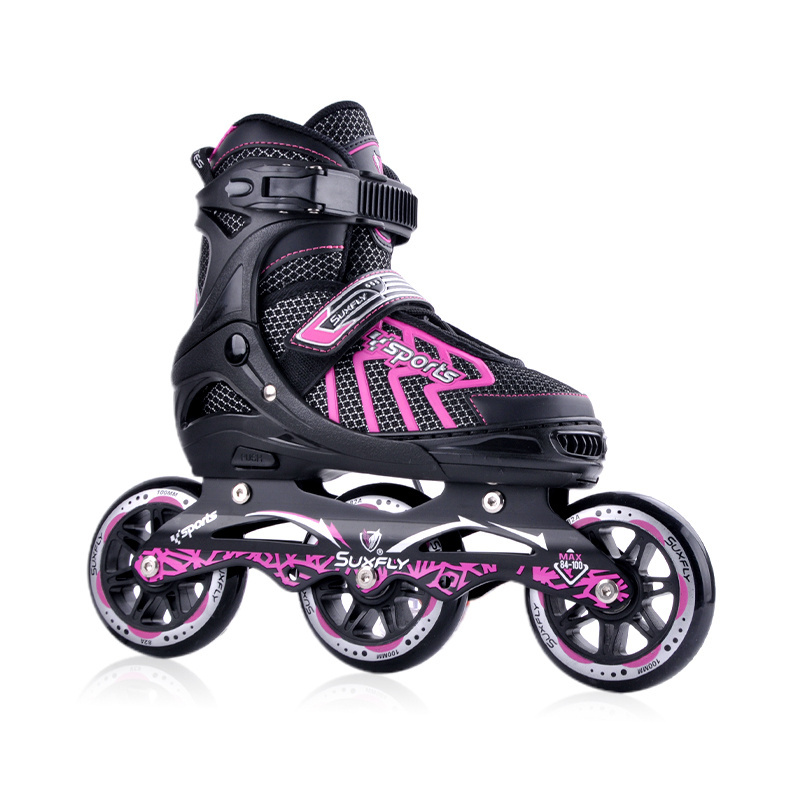 High quality sports shoe 3 big wheels size adjustable inline patines roller skates