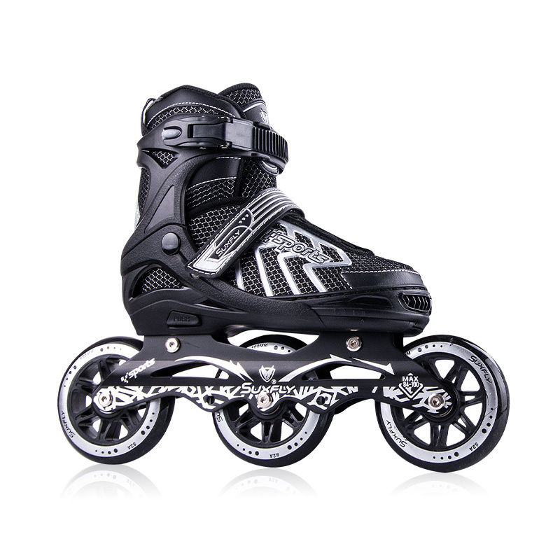 High quality sports shoe 3 big wheels size adjustable inline patines roller skates