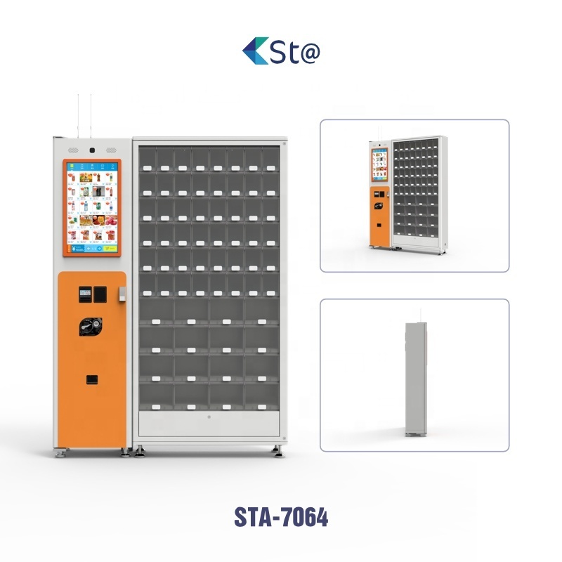 Locker smart vending machine toys packed food vending machine with different size lockers