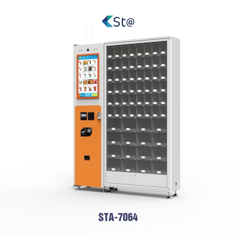 Locker smart vending machine toys packed food vending machine with different size lockers