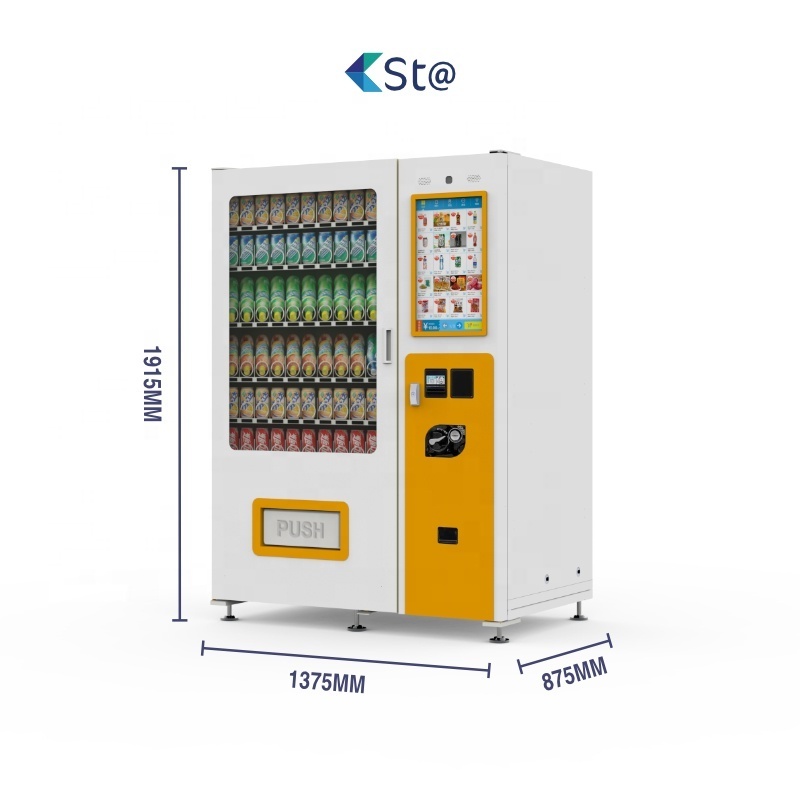 Hot Selling New Wifi Smart Self Service Snack Vending Machine Food And Drink Vending Machine Large Capacity Vending Machine