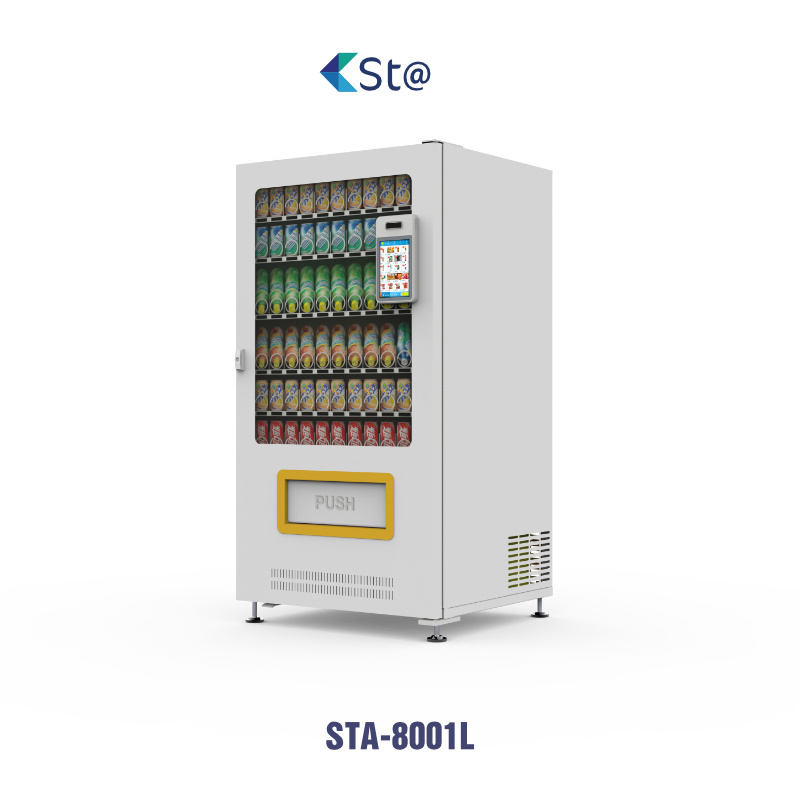 Small Mini Drinks Code Payment Refrigerated Smart Vending Machine Outdoor Ice Vending Machine