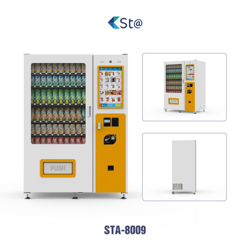 Smart Tea With Card Reader For Sale Touch Screen Boba Supplier Fresh Food Vending Machine