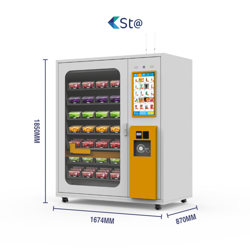 Snack Drinks Machines Custom Small Cosmetics Eyelash Automatic Lift Combo Fruit Salad Vending Machine