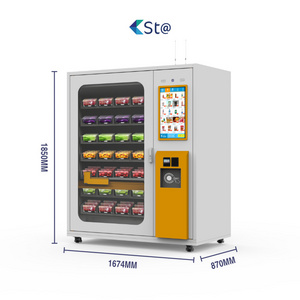 Snack Drinks Machines Custom Small Cosmetics Eyelash Automatic Lift Combo Fruit Salad Vending Machine