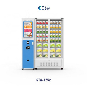 Refrigerated Fruit Vegetable Food Salad Cake fruit Vending Machine Chill Locker Digital Vending Machine Manufacturer