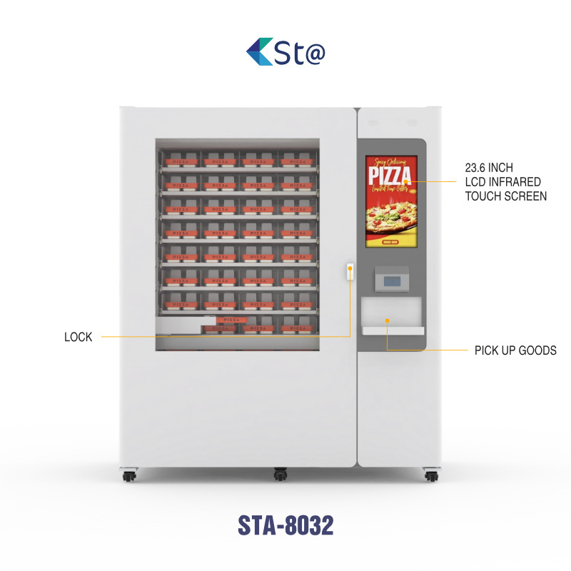 Outdoor Business Self-service Fast Food Making Machine Fully Automatic Pizza Vending Machines for sale