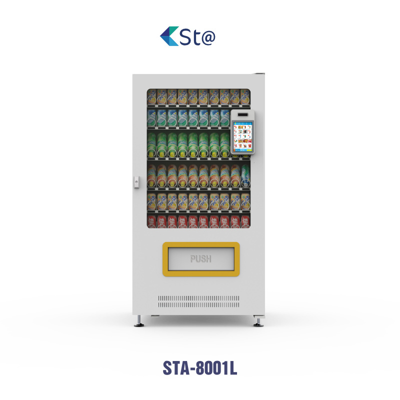 Small Mini Drinks Code Payment Refrigerated Smart Vending Machine Outdoor Ice Vending Machine