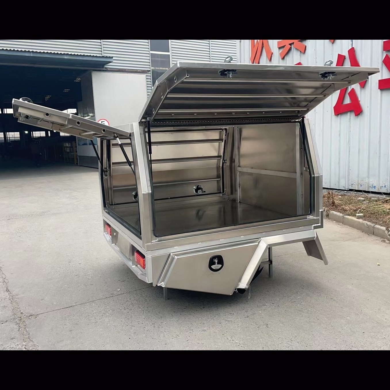 Trailer Pickup Aluminum UTE Tray and Canopy Truck Tool Box with Drawer