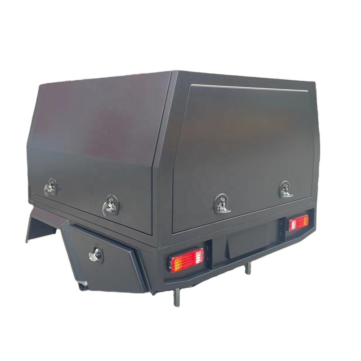 Waterproof Trailer Pickup Aluminum Alloy UTE Truck Tool Box with Drawer Canopy Three Doors