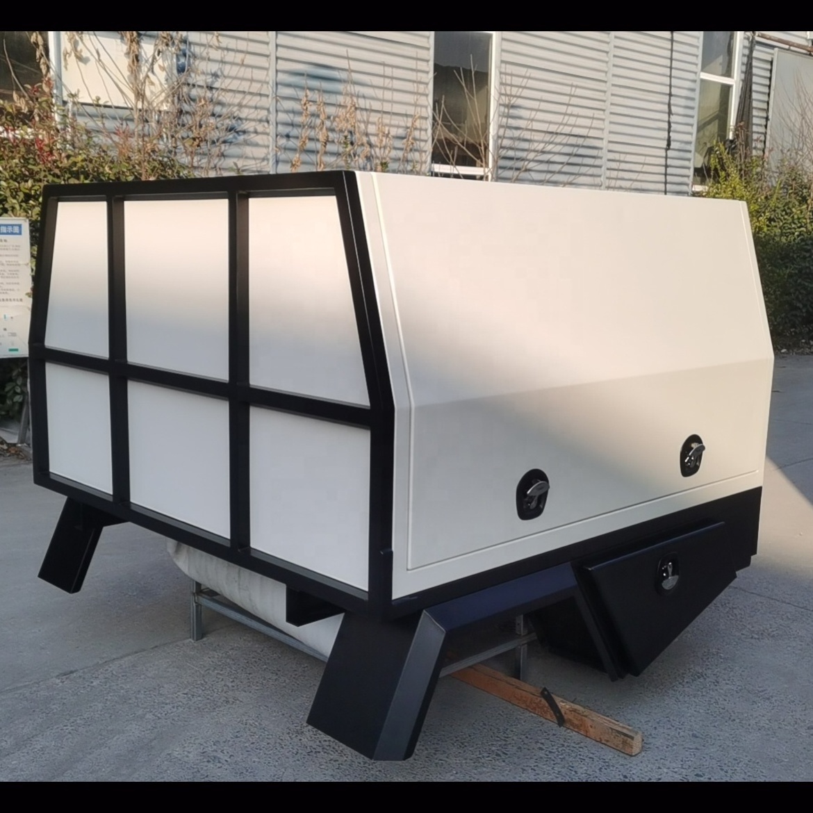 Waterproof Trailer Pickup Aluminum Alloy UTE Truck Tool Box with Drawer Canopy Three Doors