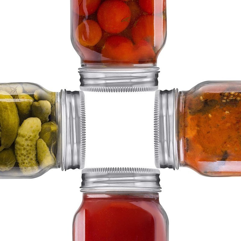 Wide Mouth 150ml 250ml 380ml 500ml 750ml 1000ml Mini Canned Jam Glass Taper Mason Jars 16oz Glass Canning Jars