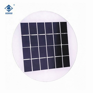 6V Glass Laminated Solar Panel ZW-Dia180-6V Circular Risen Energy Solar Panel 2.6W Lightweight Solar Panels Charger