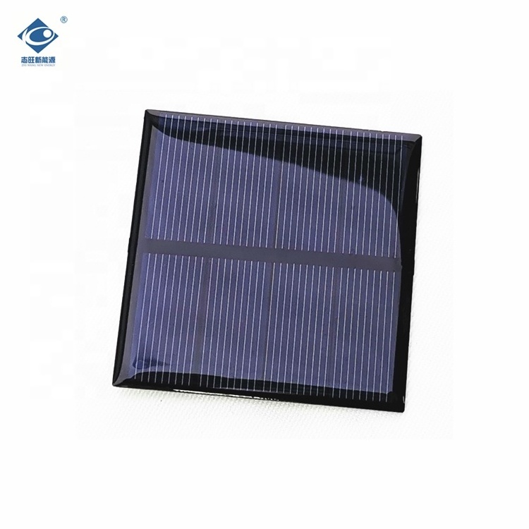 ZW-6565-2V Lightweight Silicon Solar Panel Module 400mA Poly 0.8W Mini Epoxy Resin Solar Panel 2V Mini Solar Panels Charger