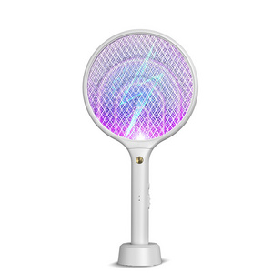 Multifunction electric mosquito swatter mosquito lamp with USB input fly racket with uv light 2 in 1