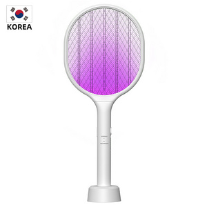 Factory KC KOREA Certification rechargeable electric fly bug killer mosquito swatter zapper bat for UV light 2in1mosquito racket