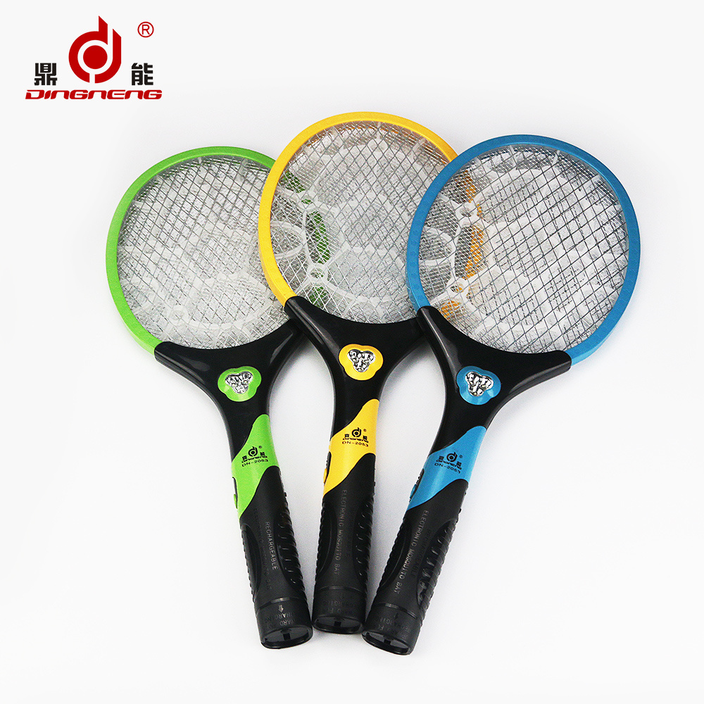 Factory wide net LED electric  mosquito swatter 2 in 1 mosquito bat with rechargeable battery mosquito killer plug charging