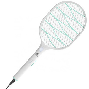 (Factory)customized rechargeable electric mosquito swatter racket  fly bug insect mosquito killer zapper bat UV light 2in1