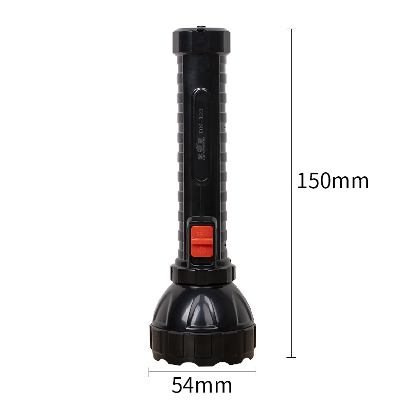 Factory Wholesale rechargeable LED Torch Flashlight super electric hand torch with plug lead acid battery flashlight torch light