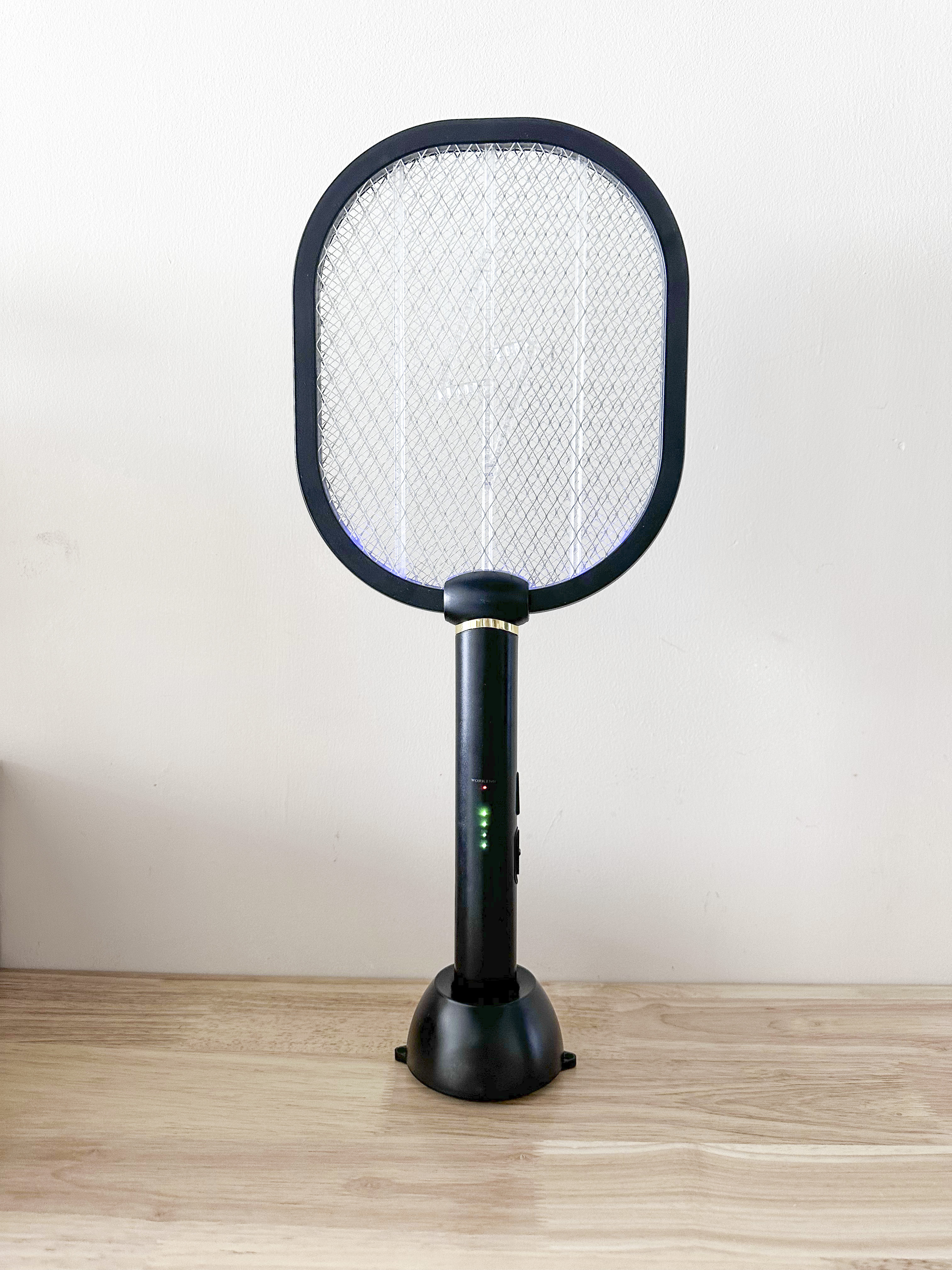 CE ROHS USB multifunctional type c charging mosquito bat mosquito killer with uv light 2 in 1 fly racket with base charging