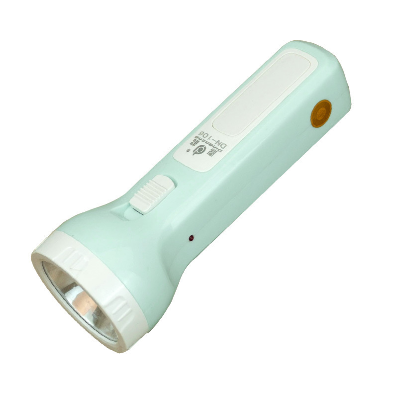 Factory plastic hand held torchlight powerful  flashlight ac plug charging rechargeable lead acid flashlight torch