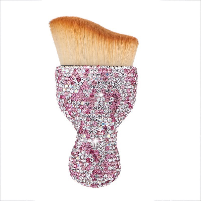 FEIYAN Custom Logo Diamond Bling Makeup Foundation Powder Brushes Tool Wholesale Car Interior Dust Soft Car Cleaning Brush