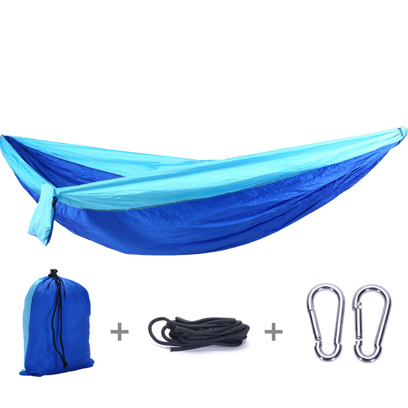 Parachute Hammock 210T Nylon Fabric Hanging Hamac For Outdoor Camping Survival Beach Yard 260*140cm