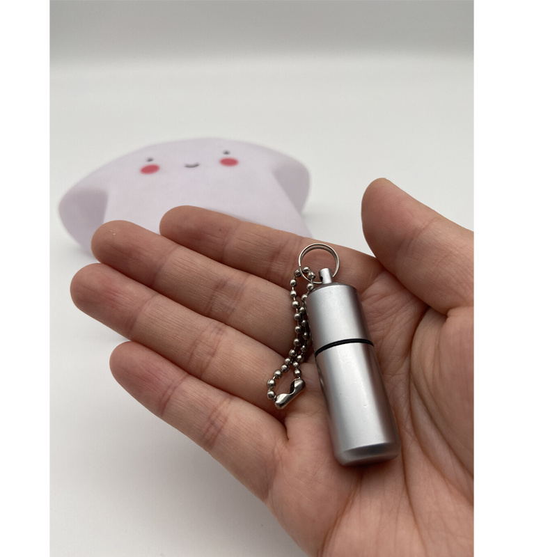 Key Chain Capsule Compact Kerosene Lighter  Mini Gasoline Lighter