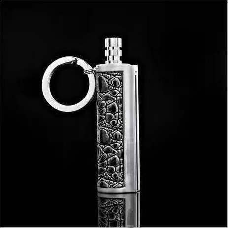 Match Flint Fire Lighter Kerosene Oil Gas Stainless Steel Keychain Camping Tool