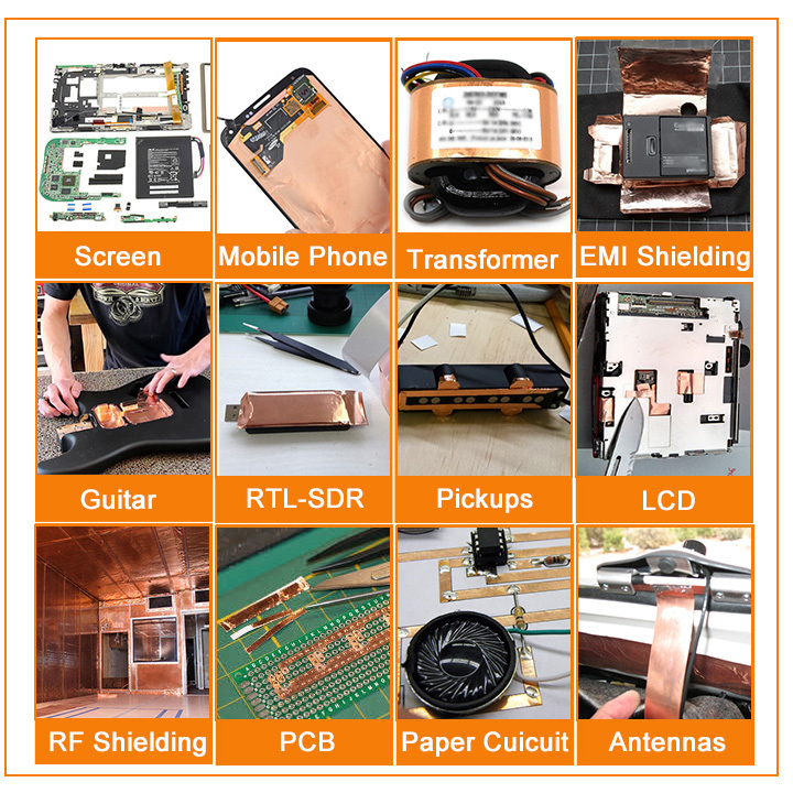 Copper Band Tape Copper Foil Electrically Copper Conductive Tape Suppliers