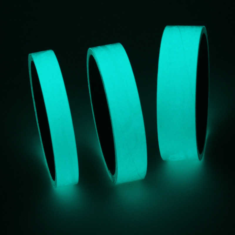 Self-Adhesive Glow in the Dark Warning Luminous Tape Pro Spike Stack Reactive UV Set Cloth Cotton PET Fluorescent Tape