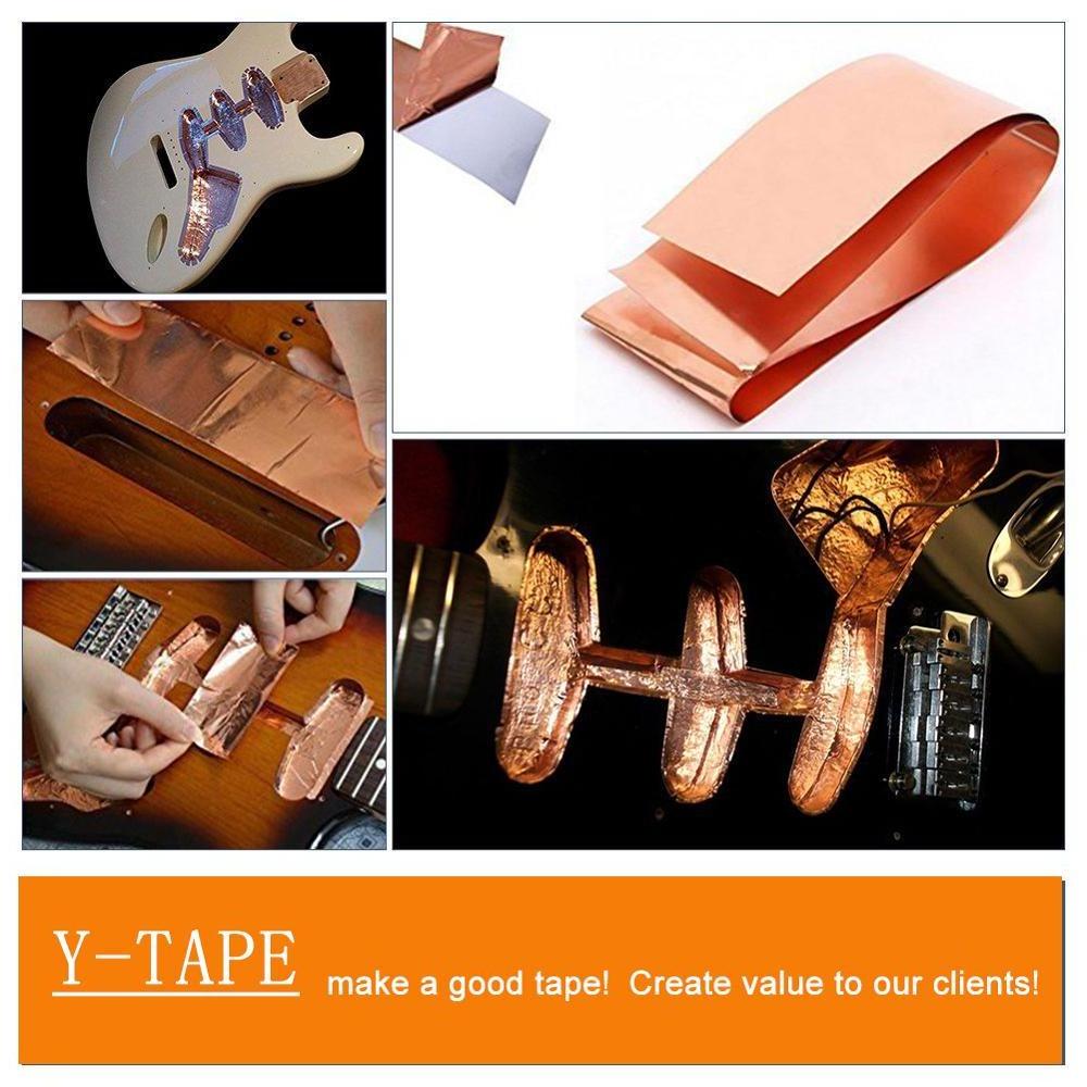 Factory Price Custom Self Adhesive Conductive Copper Foil Tape For Stained Glass MDF Slot Car Scalextric Tracks Soldering