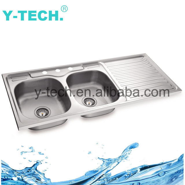 YK-X120L  Kitchen Sink Stainless Farmhouse Sink Double Bowl Stainless Steel Kitchen Sink