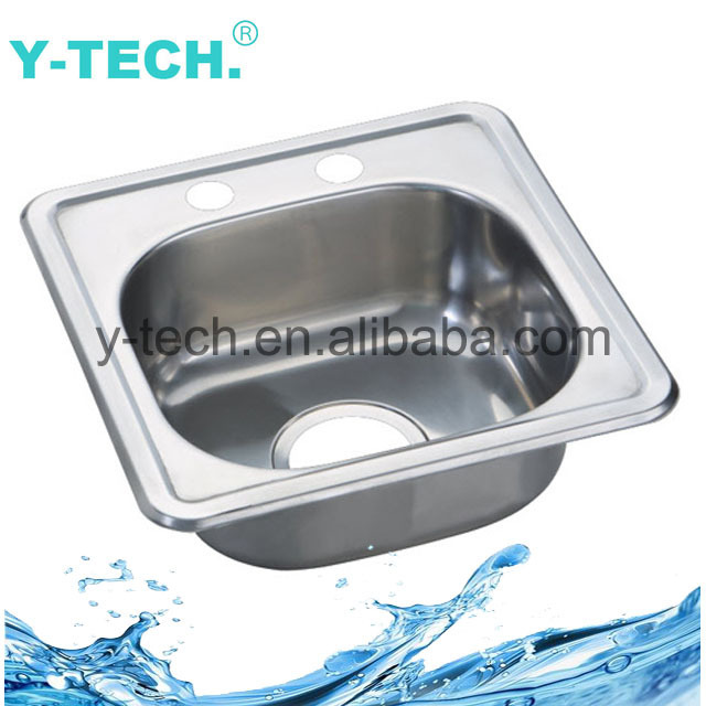 YK-3838 Small Size Washing Basin Kitchen Accessories Commercial Square Stainless Steel Sink