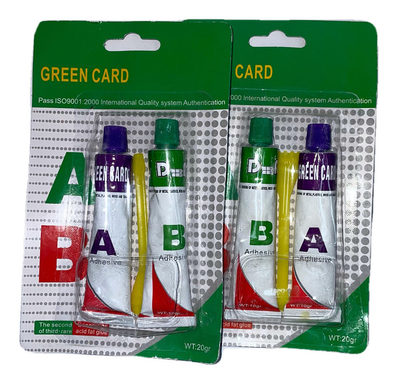 Multifunctional Green Card Strong Ab Glue Acrylic Epoxy Adhesive clear Glue Liquid Epoxy Ab Glue