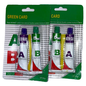 Multifunctional Green Card Strong Ab Glue Acrylic Epoxy Adhesive clear Glue Liquid Epoxy Ab Glue