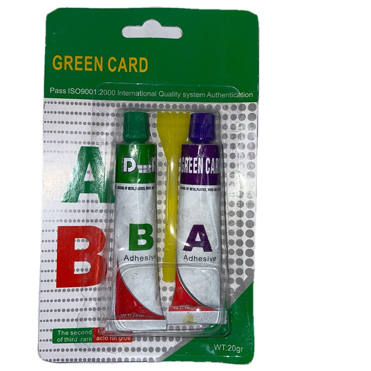 Multifunctional Green Card Strong Ab Glue Acrylic Epoxy Adhesive clear Glue Liquid Epoxy Ab Glue