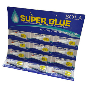 New 12pcs Super Glue 502 3g Blister Packing Cheap Price 502 Super Glue 1.5g Ethyl Cyanoacrylate Adhesive