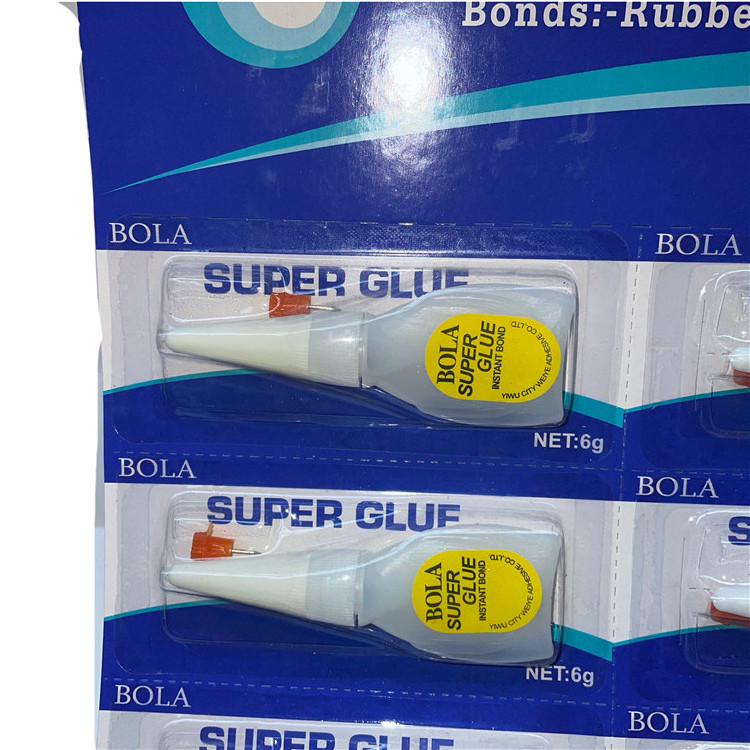 New 12pcs Super Glue 502 3g Blister Packing Cheap Price 502 Super Glue 1.5g Ethyl Cyanoacrylate Adhesive