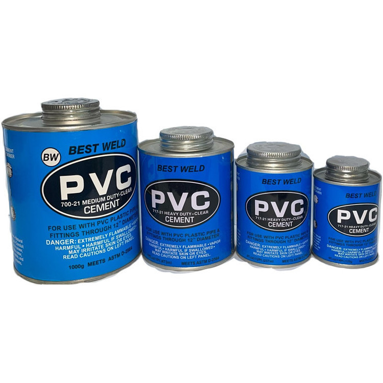 1000ml pvc plastic High Pressure Adhesive blue pvc 1kg Pipe Glue For Plastic Pipe Glue