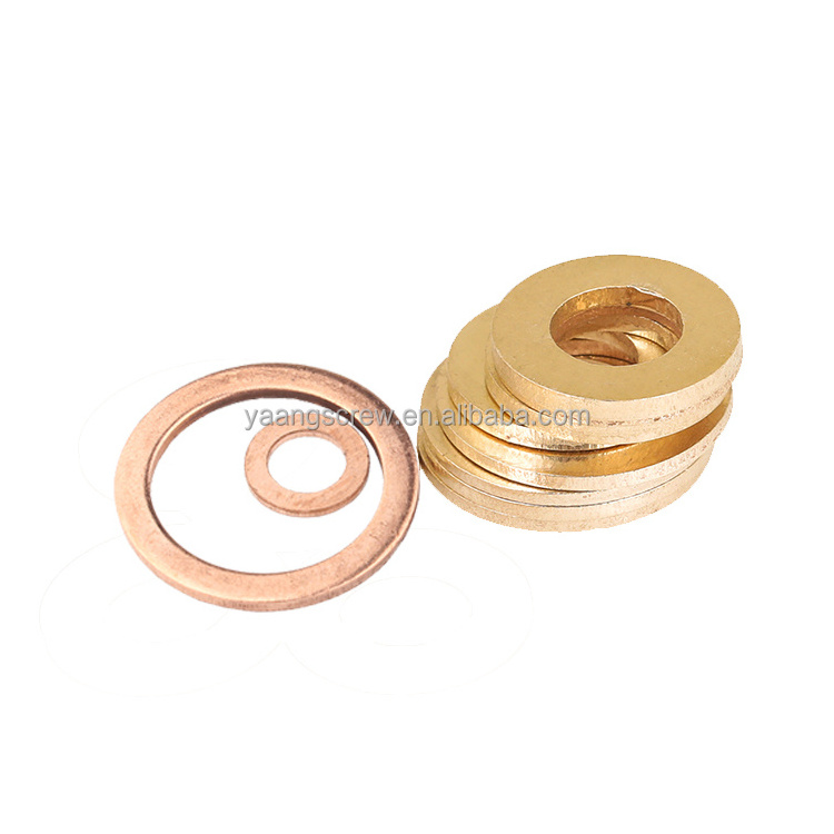 Din9021 Large Flat Copper Brass Fender Washer Plain M3 M4 M5 M6 M8 M10 M12