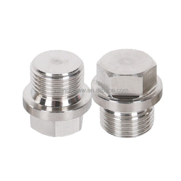 Screws Internal Hex Thread Socket Pipe Plug with Flange and Edge Circle